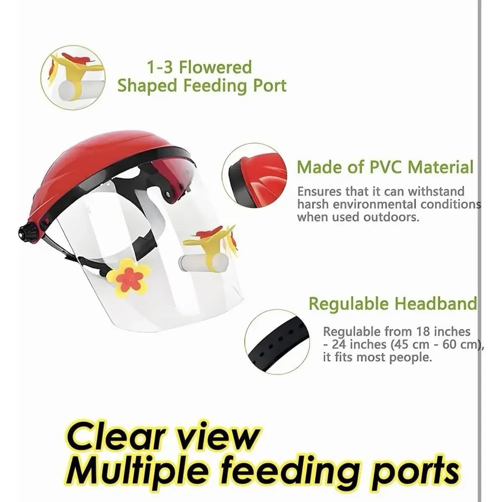 Hummingbird Feeder Helmet | Hands-Free Bird Feeder for Adults New